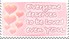 You deserve love.