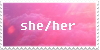 She/Her.