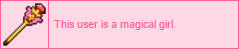 This user is a magical girl.
